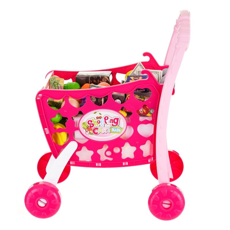 Coș de cumpărături cu produse Shopping Cart Kids TG