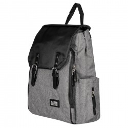 2-in-1 Kinderwagentasche und Rucksack, Grey Melange, HD06B Feeme 47552 2