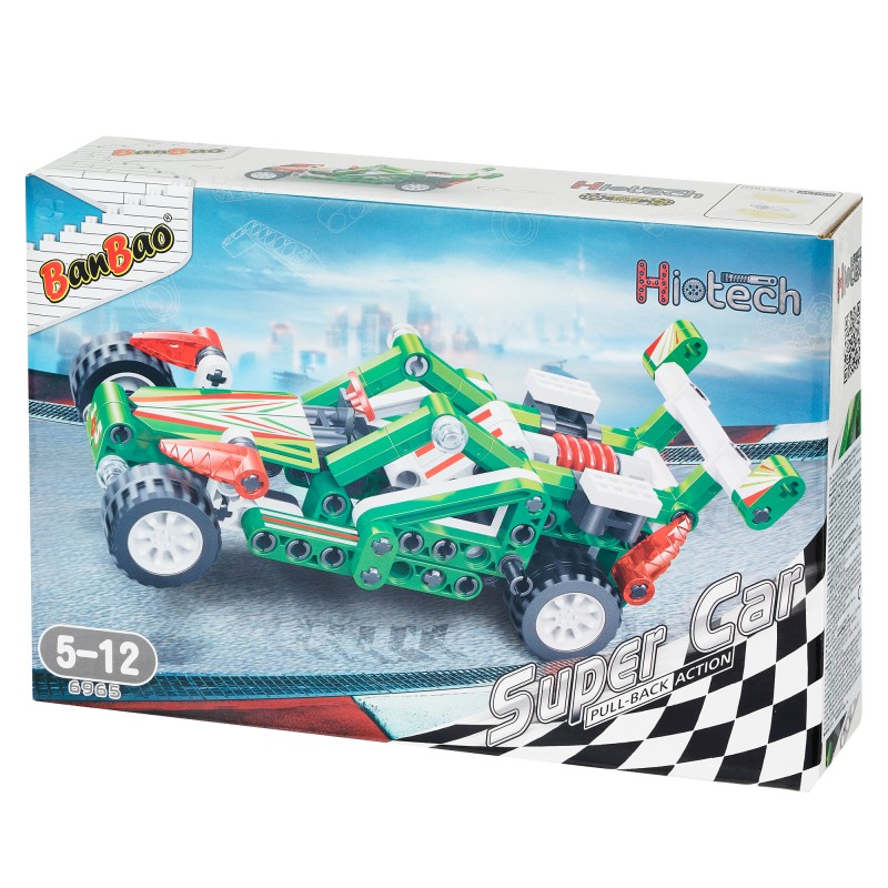 Construction set Racing car, 148 pcs. Banbao