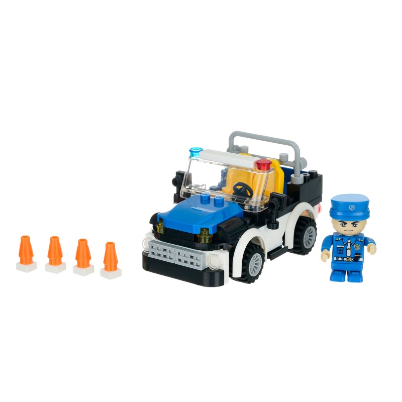 Construction set Police SUV, 125 pcs. Banbao