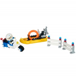 Constructor police motor and boat, 61 pieces Banbao 48056 