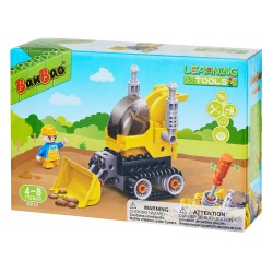 Set de constructii buldozer, 19 piese Banbao 48078 7