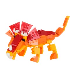 Constructor orange dinosaur, 125 pcs. Banbao 48119 