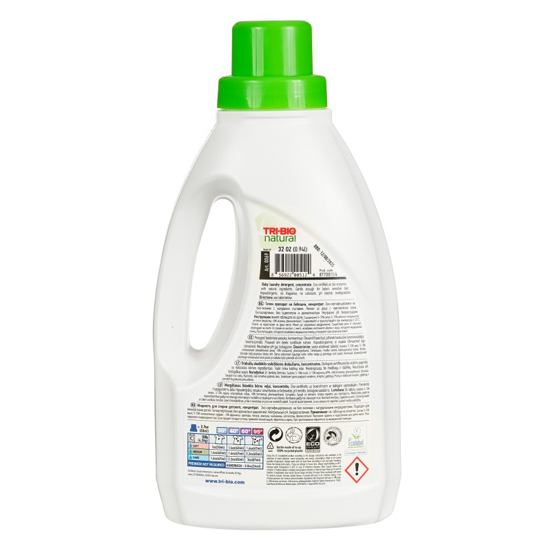 NATURAL ECO LAUNDRY LIQUID, “BABY”, 0.94 L Tri-Bio