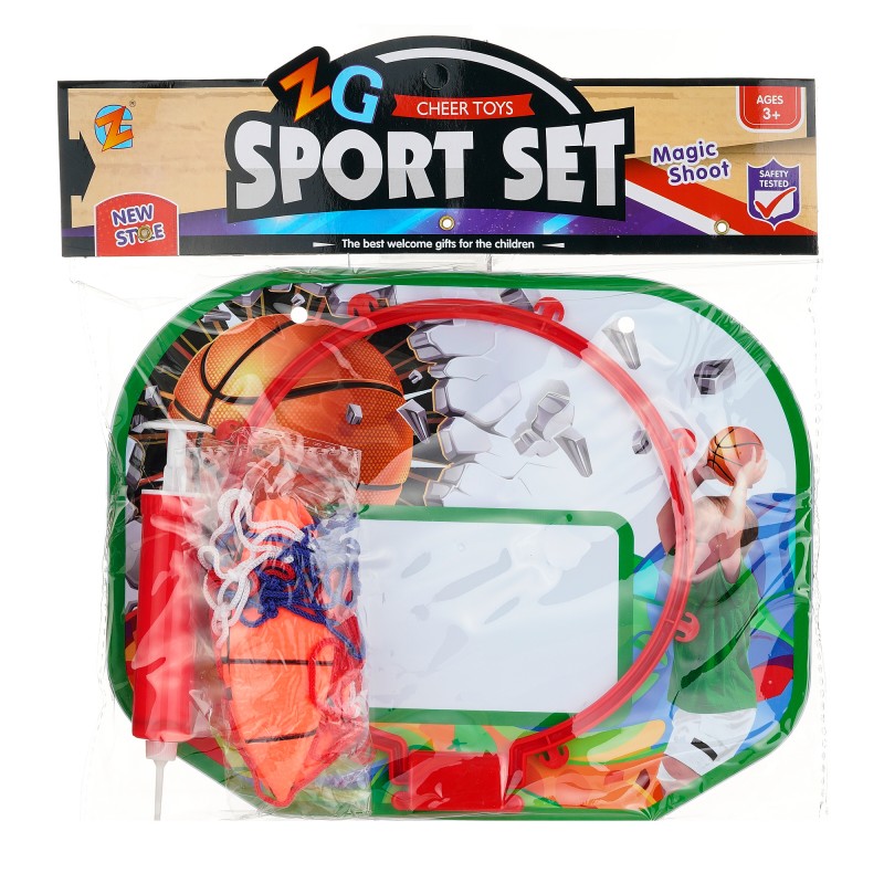 Basketball set with ball and pump GT