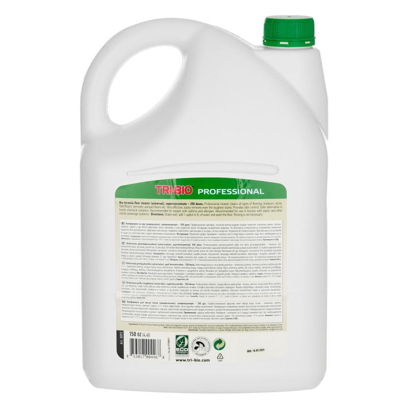 Detergent organic pentru pardoseli industriale, 4,4 l (250 doze) Tri-Bio